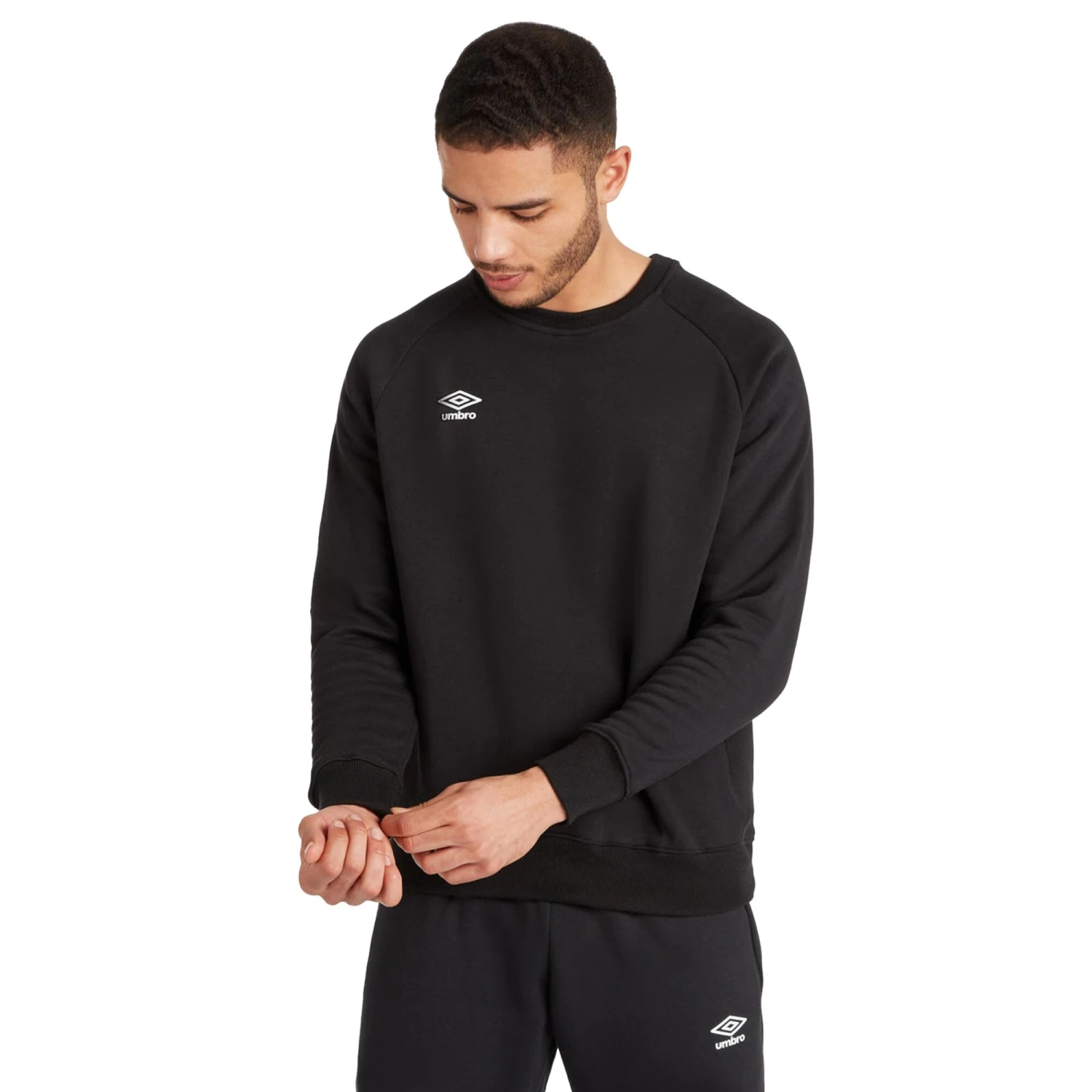 UMBRO Mens Club Leisure Sweatshirt (Black/White) 6 UMBRO Mens Club Leisure Sweatshirt (Black/White) - Image 4