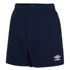 UMBRO Womens/Ladies Club Leisure Shorts (Black/White) -Palmeiras Shop k0b6df04e8766079669d034376b6147f1