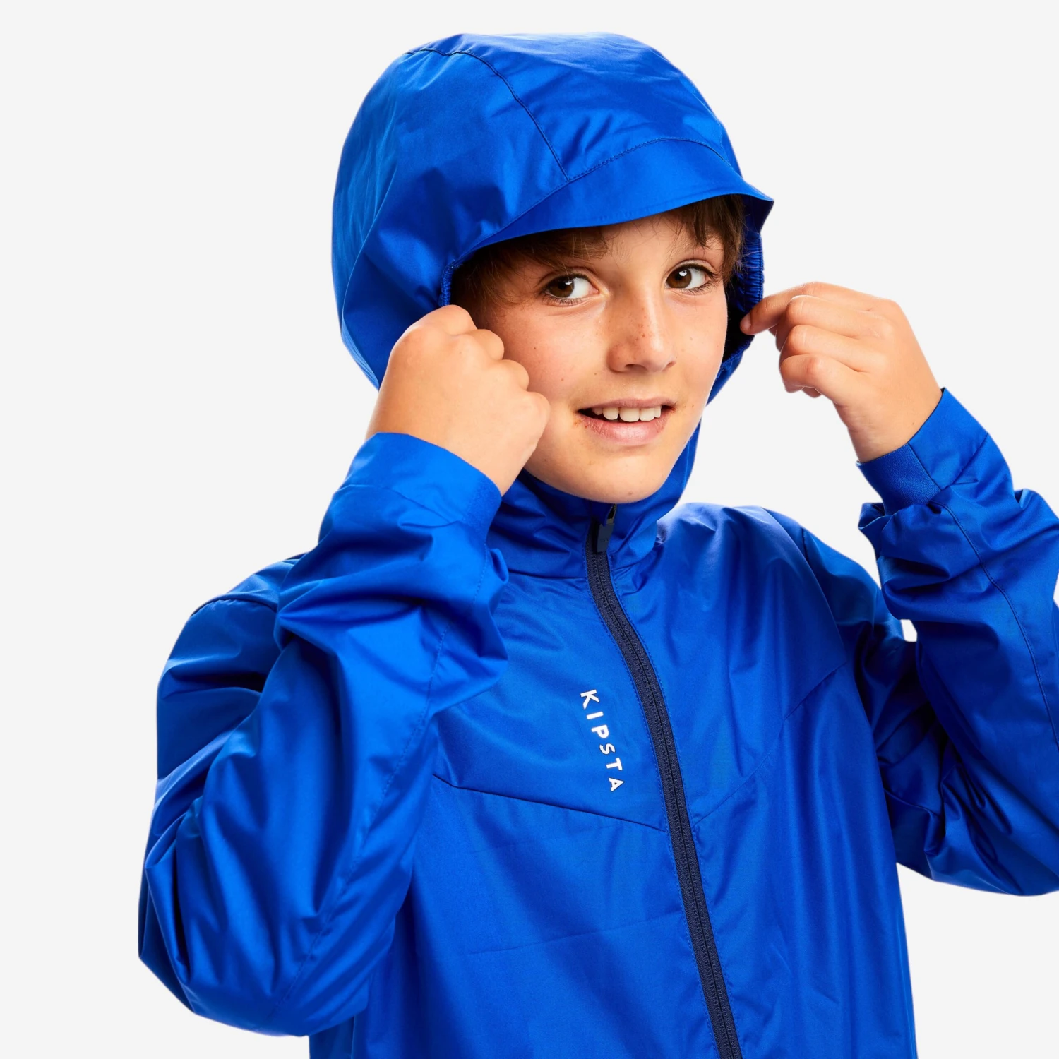 Kipsta Kids' Rainproof Football Jacket T500 6 Kipsta Kids' Rainproof Football Jacket T500 - Image 4