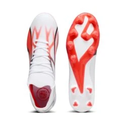 Puma Adult FG/AG Ultra Match - White/Red -Palmeiras Shop k150685709488be2441818f9130429a1b