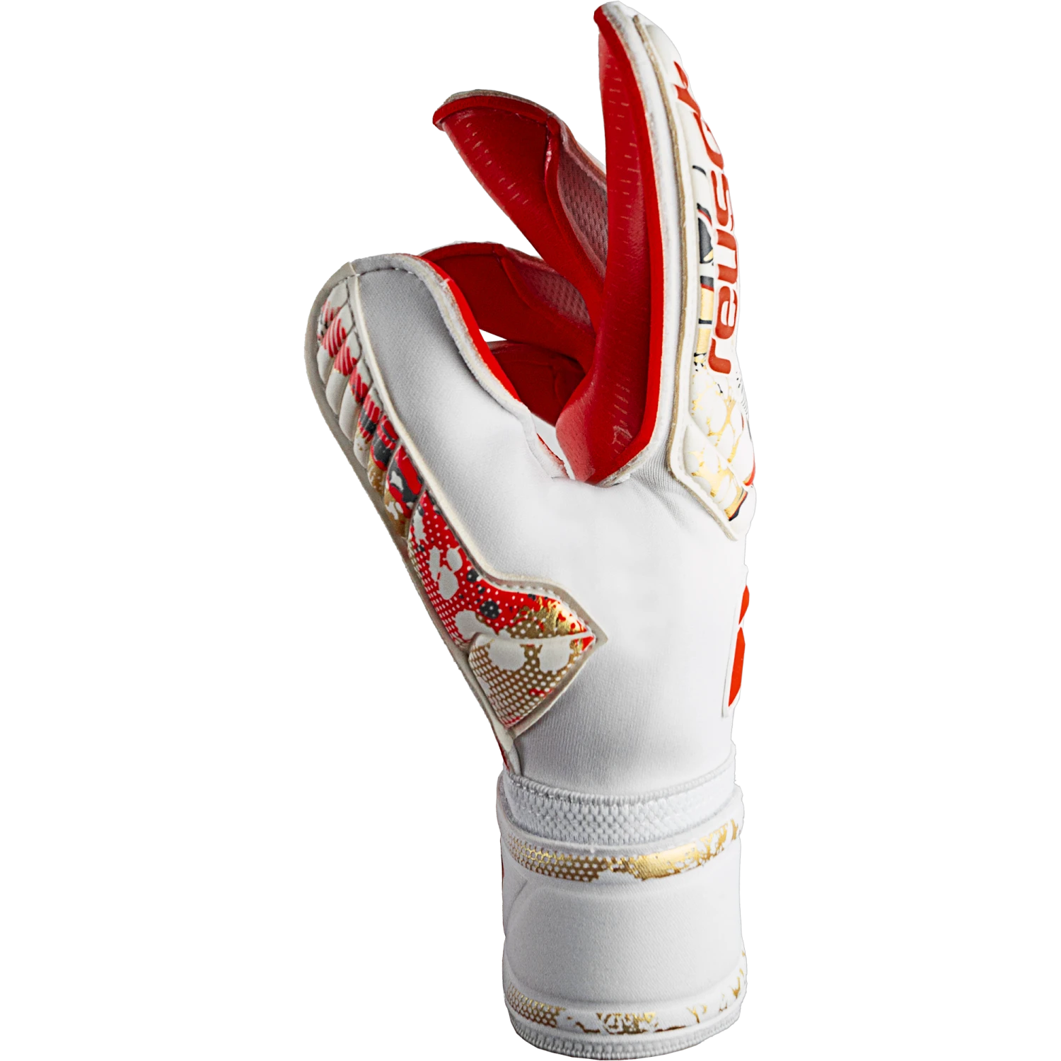 Reusch Goalkeeper Gloves Attrakt Gold X GluePrint 6 Reusch Goalkeeper Gloves Attrakt Gold X GluePrint - Image 4