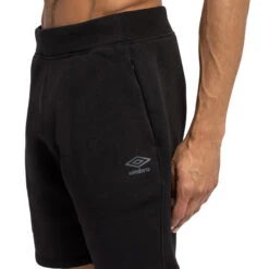 UMBRO Mens Pro Elite Fleece Shorts (Black) -Palmeiras Shop k2480079ab892c7c4b4effb7f541c1c14
