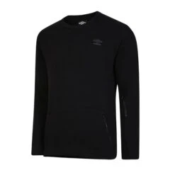 UMBRO Mens Pro Elite Fleece Sweatshirt (Black)