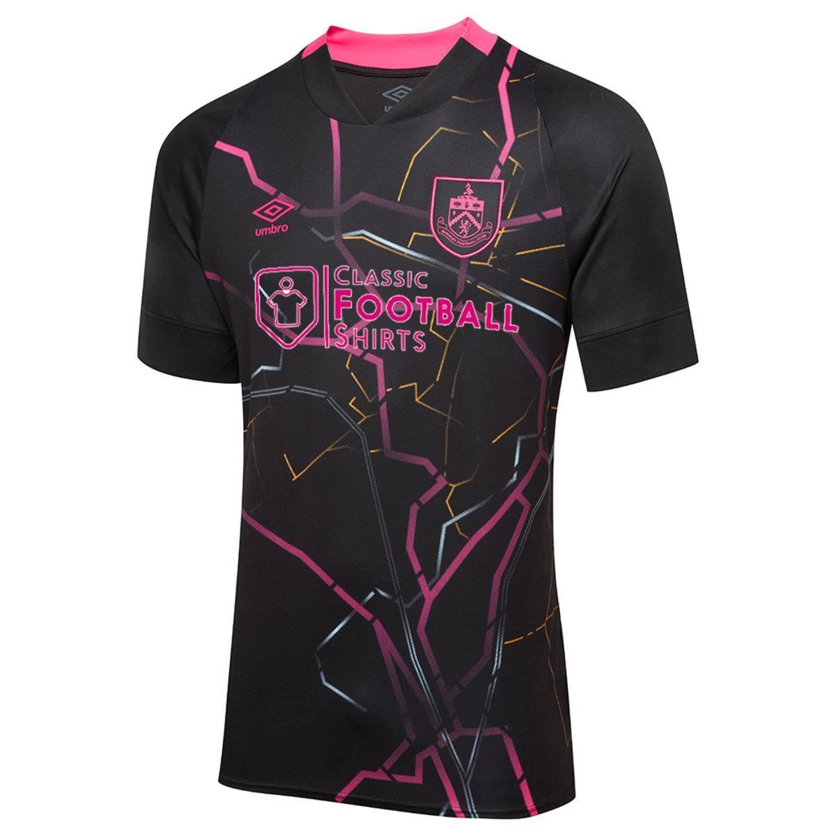 UMBRO Mens 22/23 Burnley FC Third Jersey (Black/Pink) 3 UMBRO Mens 22/23 Burnley FC Third Jersey (Black/Pink)