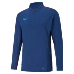 Puma Teamcup 1/4 Zip Top Limoges-peacoat