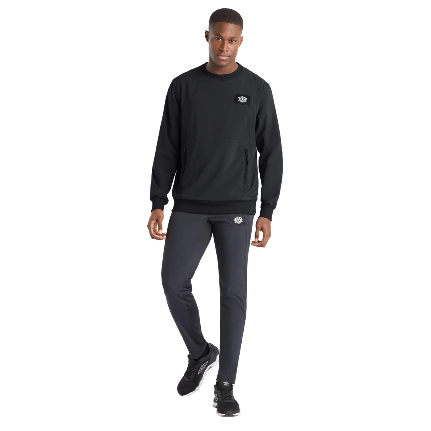 UMBRO Mens Pro Training Sweatshirt (Black) 6 UMBRO Mens Pro Training Sweatshirt (Black) - Image 4