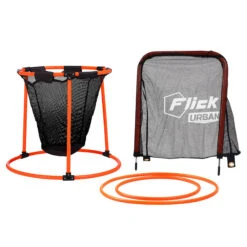 Football Flick Urban Skills Training Net, Goal And Hoop Set
