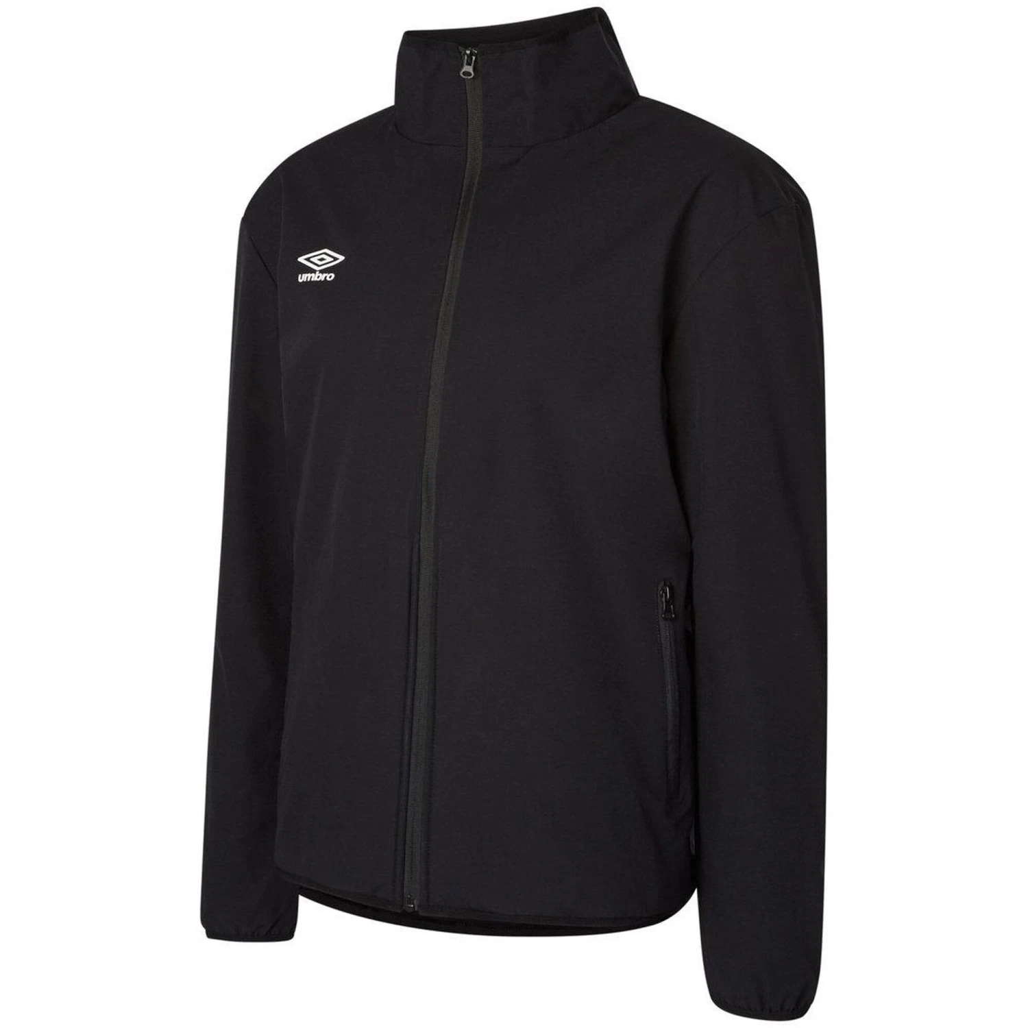 UMBRO Mens Club Essential Bonded Jacket (Black/White) 3 UMBRO Mens Club Essential Bonded Jacket (Black/White)