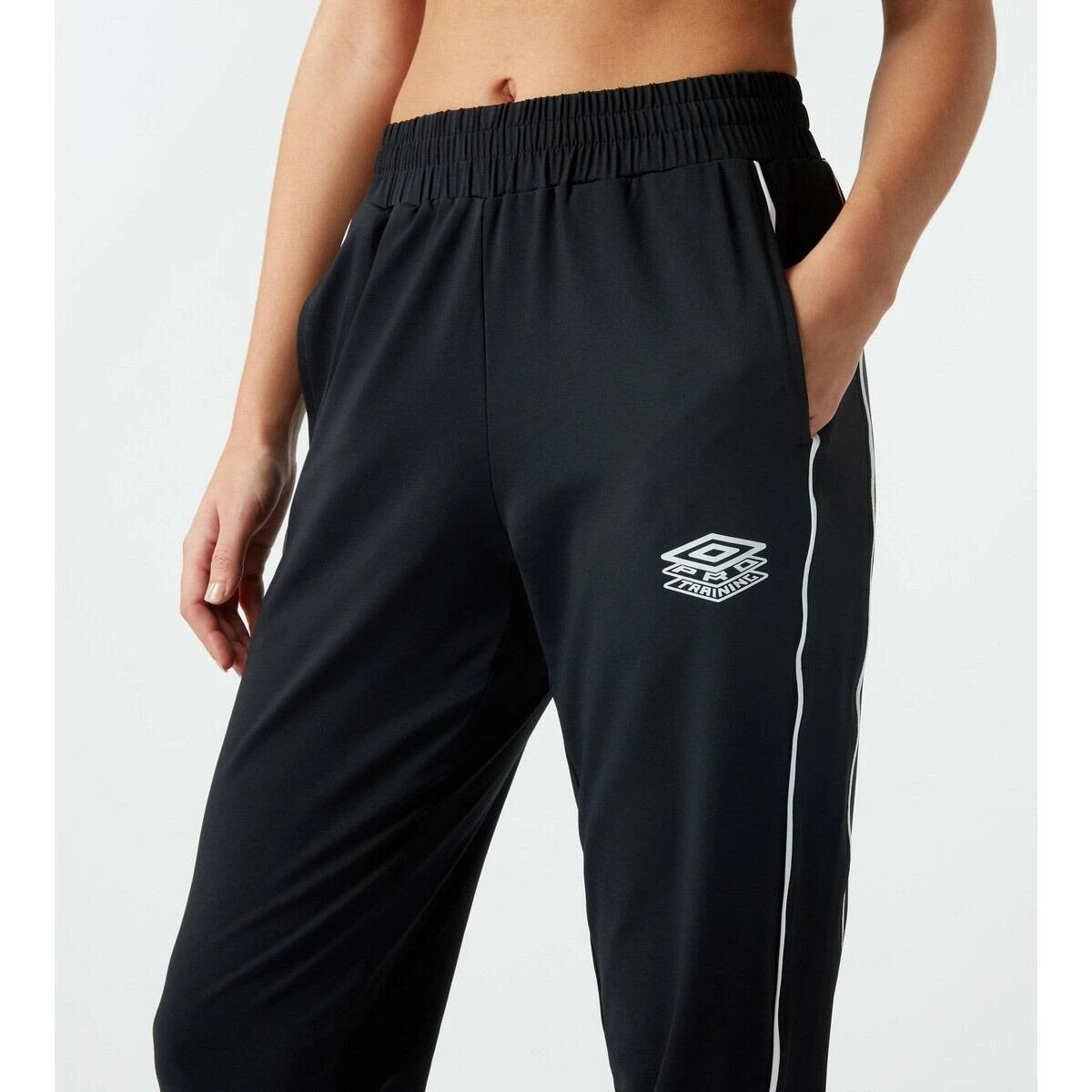 UMBRO Womens/Ladies Classic PTF Relaxed Fit Jogging Bottoms (Black) 5 UMBRO Womens/Ladies Classic PTF Relaxed Fit Jogging Bottoms (Black) - Image 3