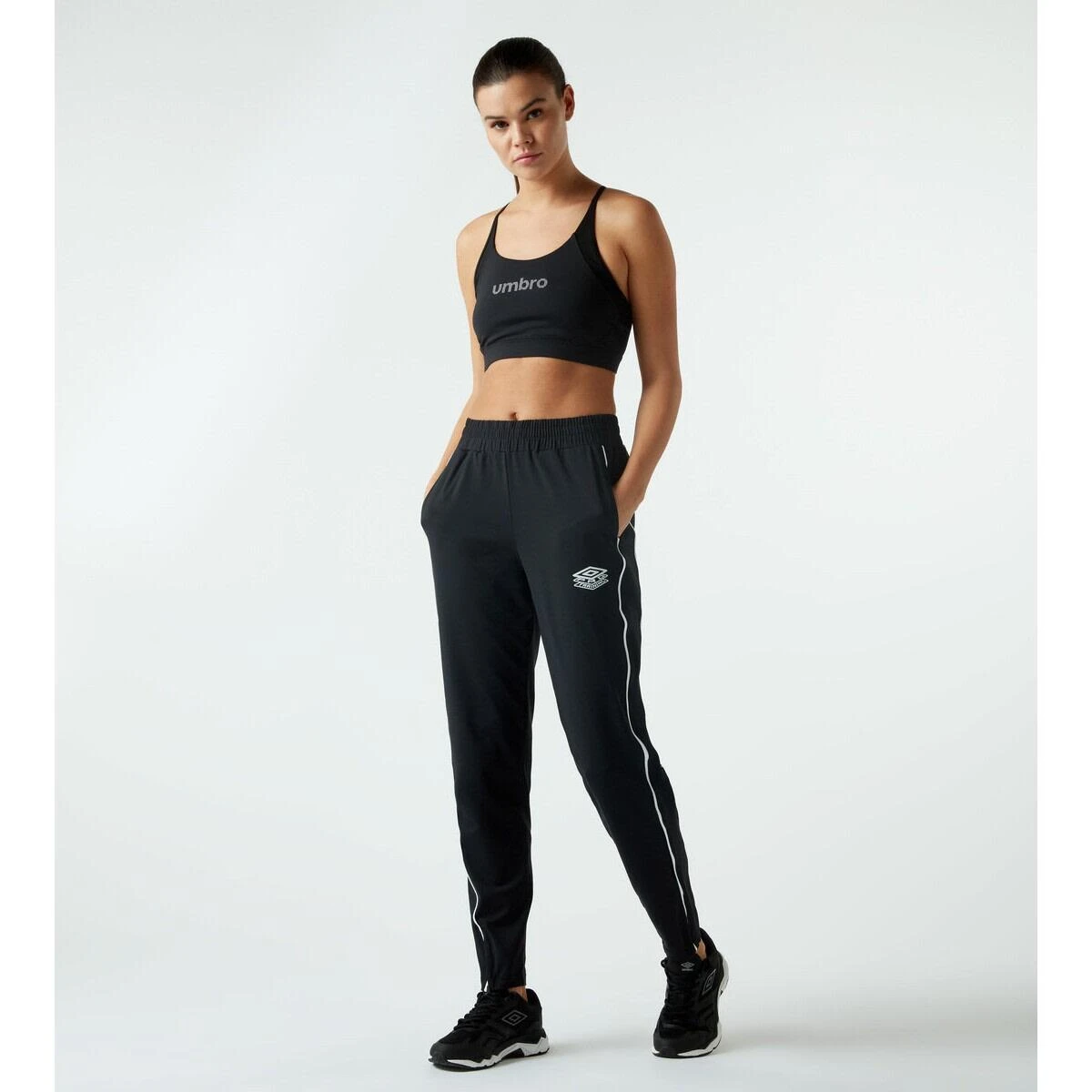 UMBRO Womens/Ladies Classic PTF Relaxed Fit Jogging Bottoms (Black) 6 UMBRO Womens/Ladies Classic PTF Relaxed Fit Jogging Bottoms (Black) - Image 4