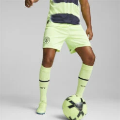 PUMA Mens Manchester City F.C. 22/23 Replica Shorts - Fizzy Light 10 PUMA Mens Manchester City F.C. 22/23 Replica Shorts - Fizzy Light -Palmeiras Shop k59d1b0790848d128bce4fd19e5b8a160