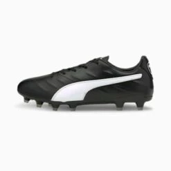 Puma Mens King Pro 21 Leather Football Boots (Black/White) -Palmeiras Shop k59d97d9f61b4ce71f1157fe25525de1a