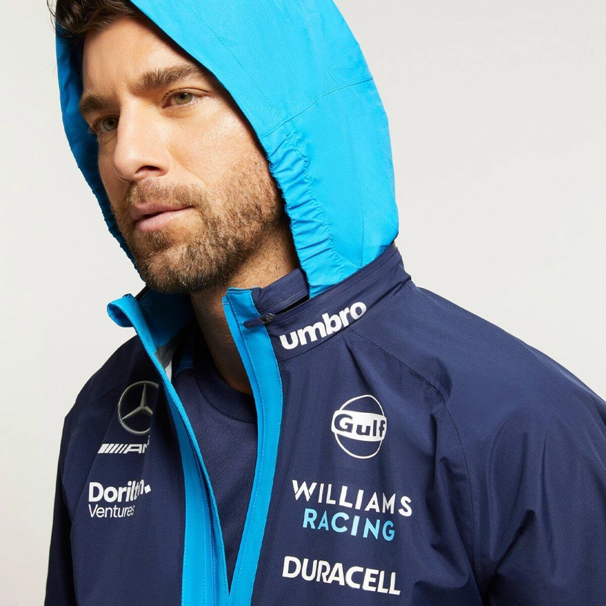 UMBRO Mens 23 Williams Racing Performance Jacket (Peacoat/Diva Blue) 5 UMBRO Mens 23 Williams Racing Performance Jacket (Peacoat/Diva Blue) - Image 3