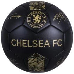Chelsea FC Phantom Signature Football Black/Gold