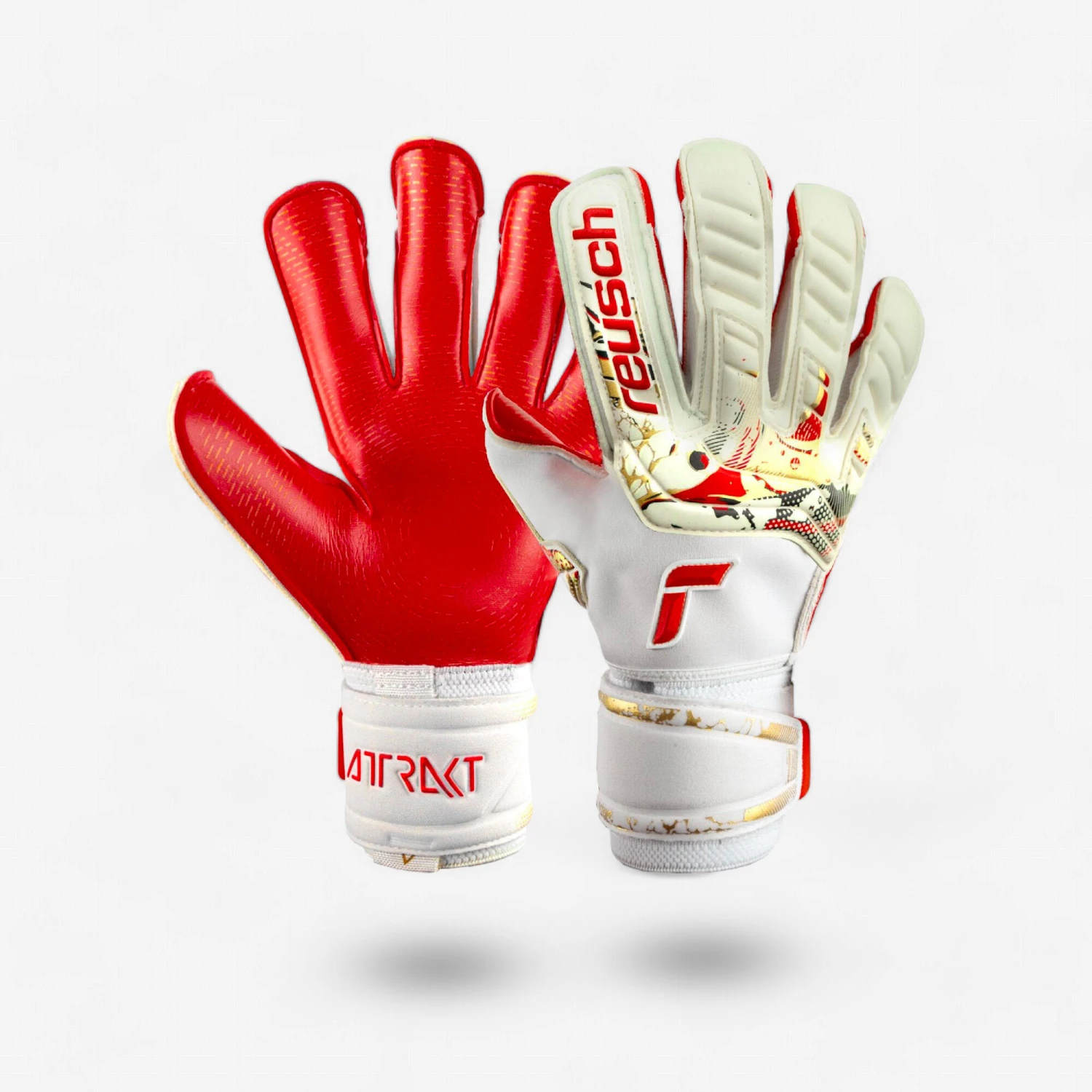 Reusch Goalkeeper Gloves Attrakt Gold X GluePrint 3 Reusch Goalkeeper Gloves Attrakt Gold X GluePrint