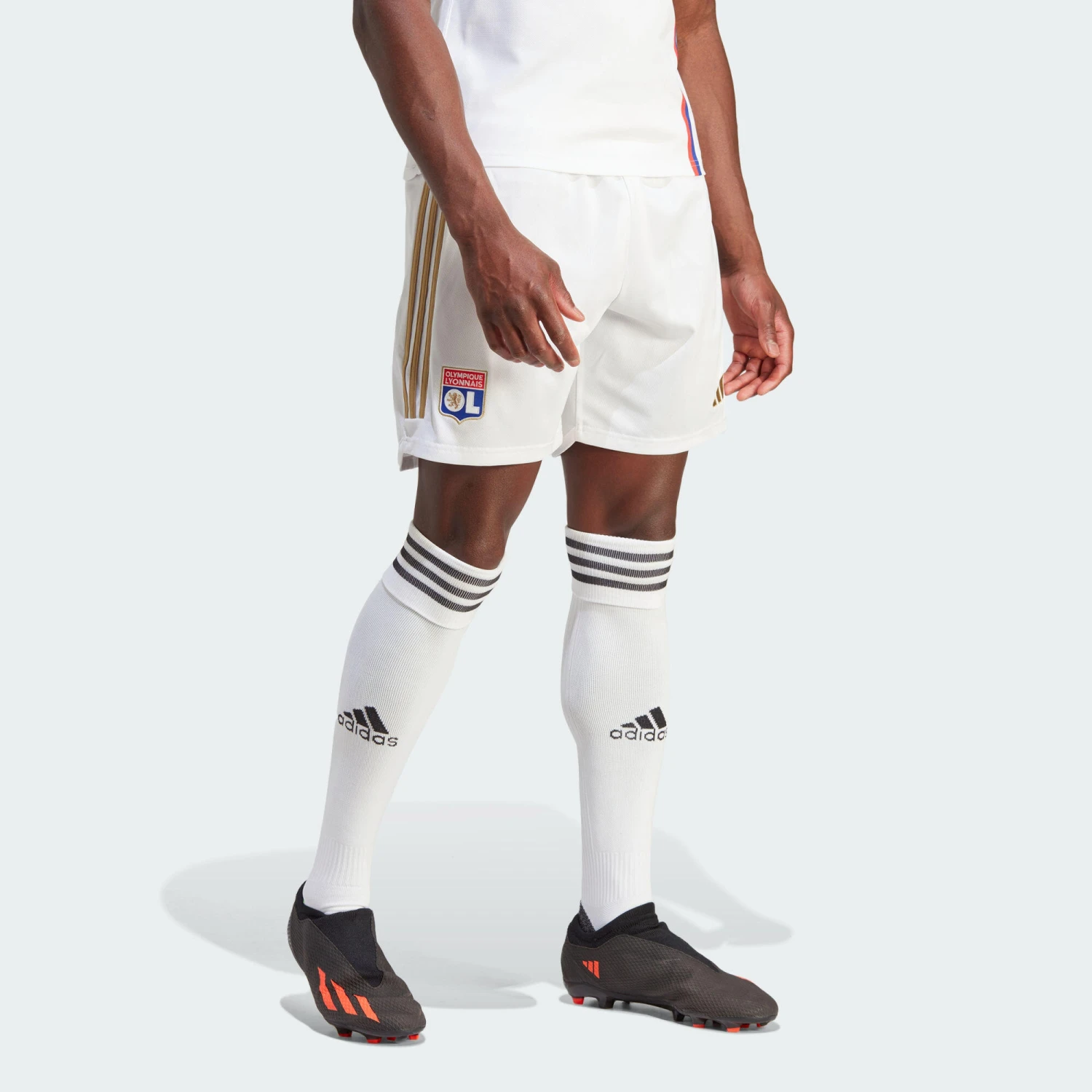 ADIDAS Olympique Lyonnais 23/24 Home Shorts 3 ADIDAS Olympique Lyonnais 23/24 Home Shorts