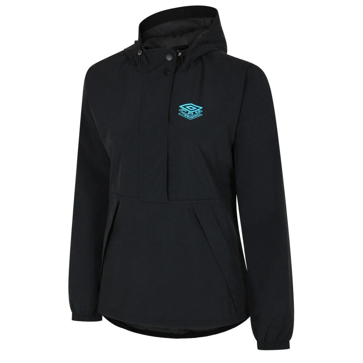 UMBRO Womens/Ladies PTF Hooded Waterproof Jacket (Black/Carbon) 3 UMBRO Womens/Ladies PTF Hooded Waterproof Jacket (Black/Carbon)