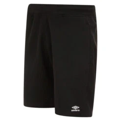 UMBRO Mens Pro Fleece Shorts (Black/White)