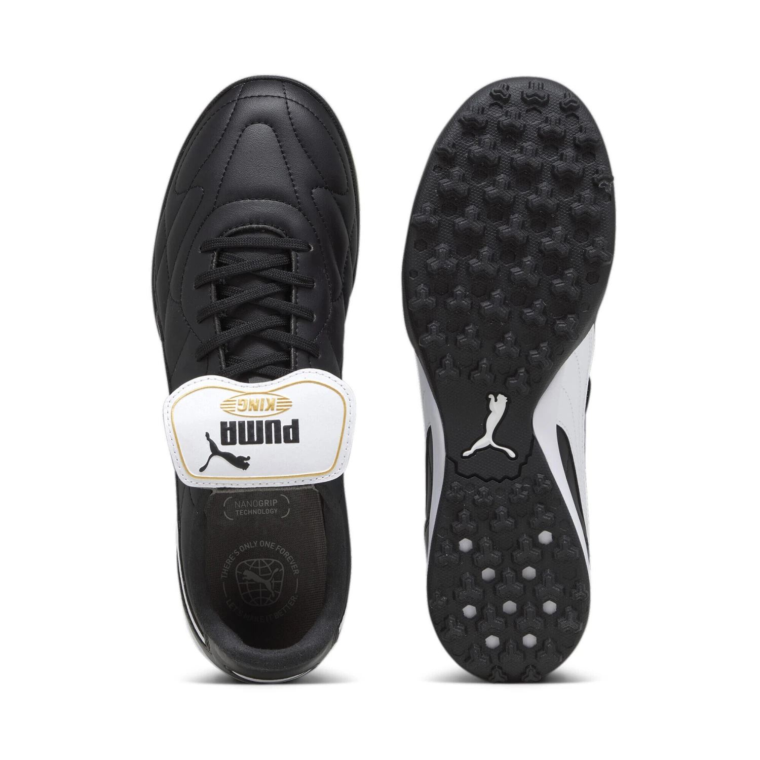 PUMA Mens KING TOP TT Football Boots - PUMA Black-PUMA White 6 PUMA Mens KING TOP TT Football Boots - PUMA Black-PUMA White - Image 4