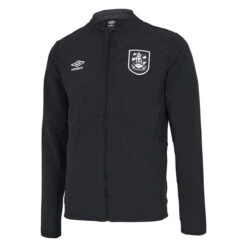 UMBRO Huddersfield Town AFC Mens 22/23 Presentation Jacket (Black/Carbon)