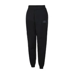 UMBRO Womens/Ladies Diamond Tricot Taped Jogging Bottoms (Black)