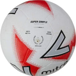 Mitre Super Dimple Football (White/Red/Black) 5 Mitre Super Dimple Football (White/Red/Black) -Palmeiras Shop ka271184014fc13b715e7ff2d4eedca4b