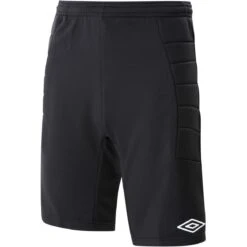 UMBRO Mens Padded Goalkeeper Shorts (Black)