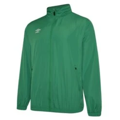 UMBRO Childrens/Kids Club Essential Light Waterproof Jacket (Emerald)