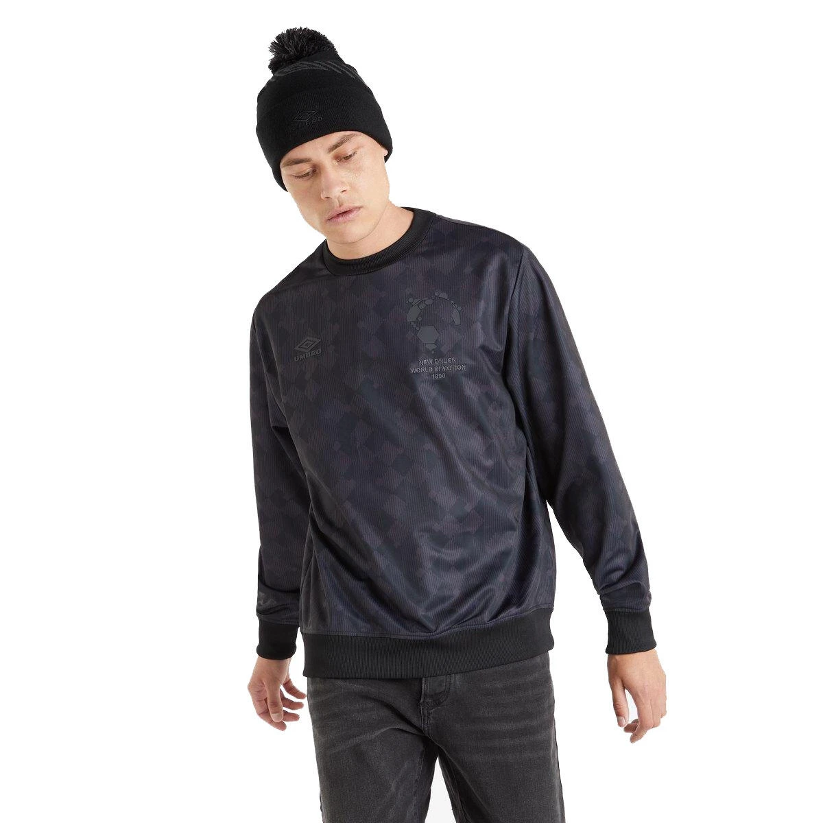 UMBRO Mens New Order Blackout Sweatshirt (Black) 4 UMBRO Mens New Order Blackout Sweatshirt (Black) - Image 2