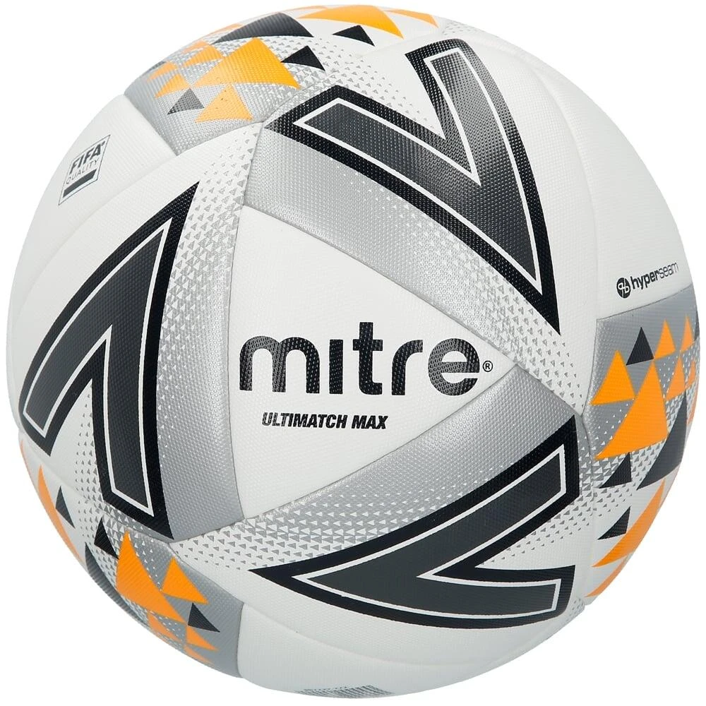 Mitre Ultimatch Max Football (White/Black/Orange) 3 Mitre Ultimatch Max Football (White/Black/Orange)