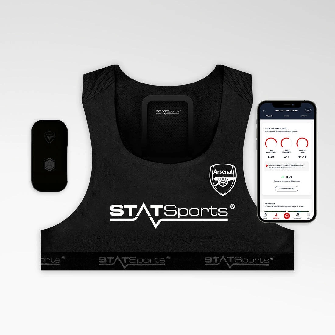 STATSports Adult Arsenal FC Edition GPS Performance Tracker 2 STATSports Adult Arsenal FC Edition GPS Performance Tracker