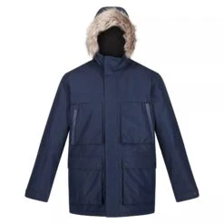 Regatta Mens Volter Waterproof Insulated Parka (Navy)