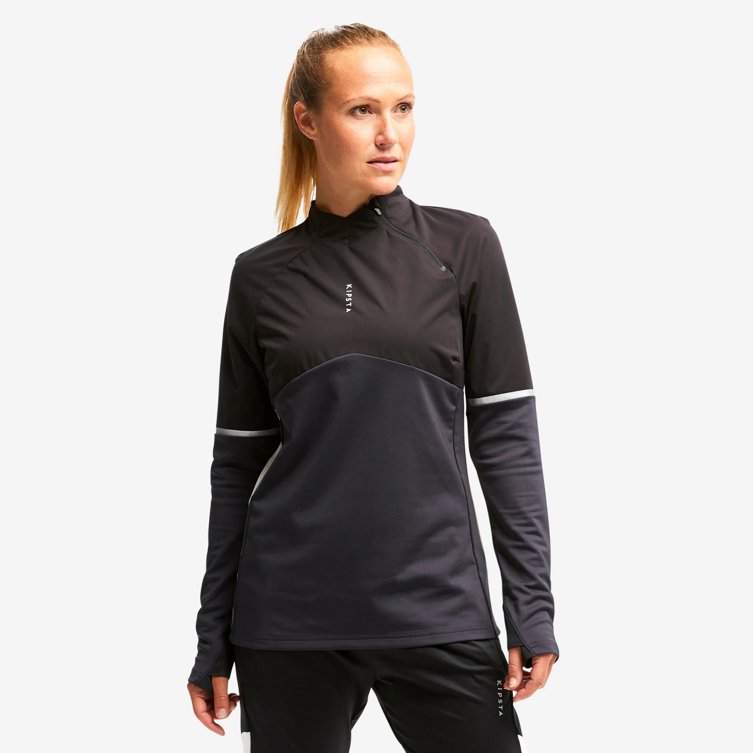 Kipsta T500 Women's Football Training Sweatshirt 18 Kipsta T500 Women's Football Training Sweatshirt - Image 16