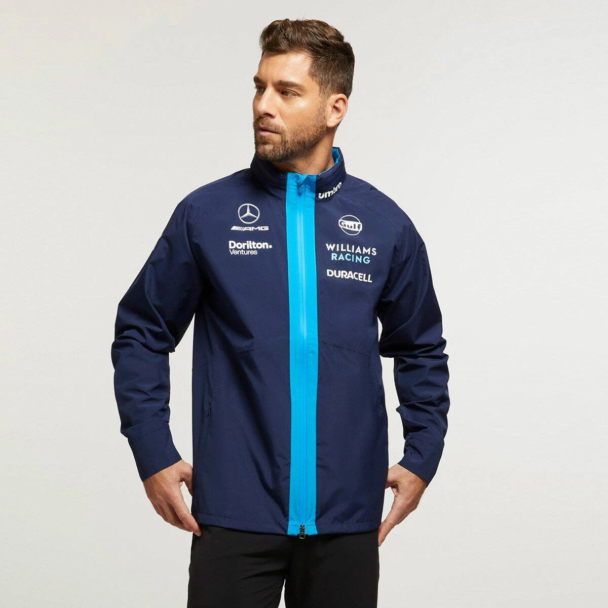 UMBRO Mens 23 Williams Racing Performance Jacket (Peacoat/Diva Blue) 6 UMBRO Mens 23 Williams Racing Performance Jacket (Peacoat/Diva Blue) - Image 4