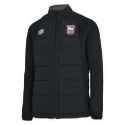 UMBRO Ipswich Town FC Childrens/Kids 22/23 Thermal Jacket (Black/Carbon)