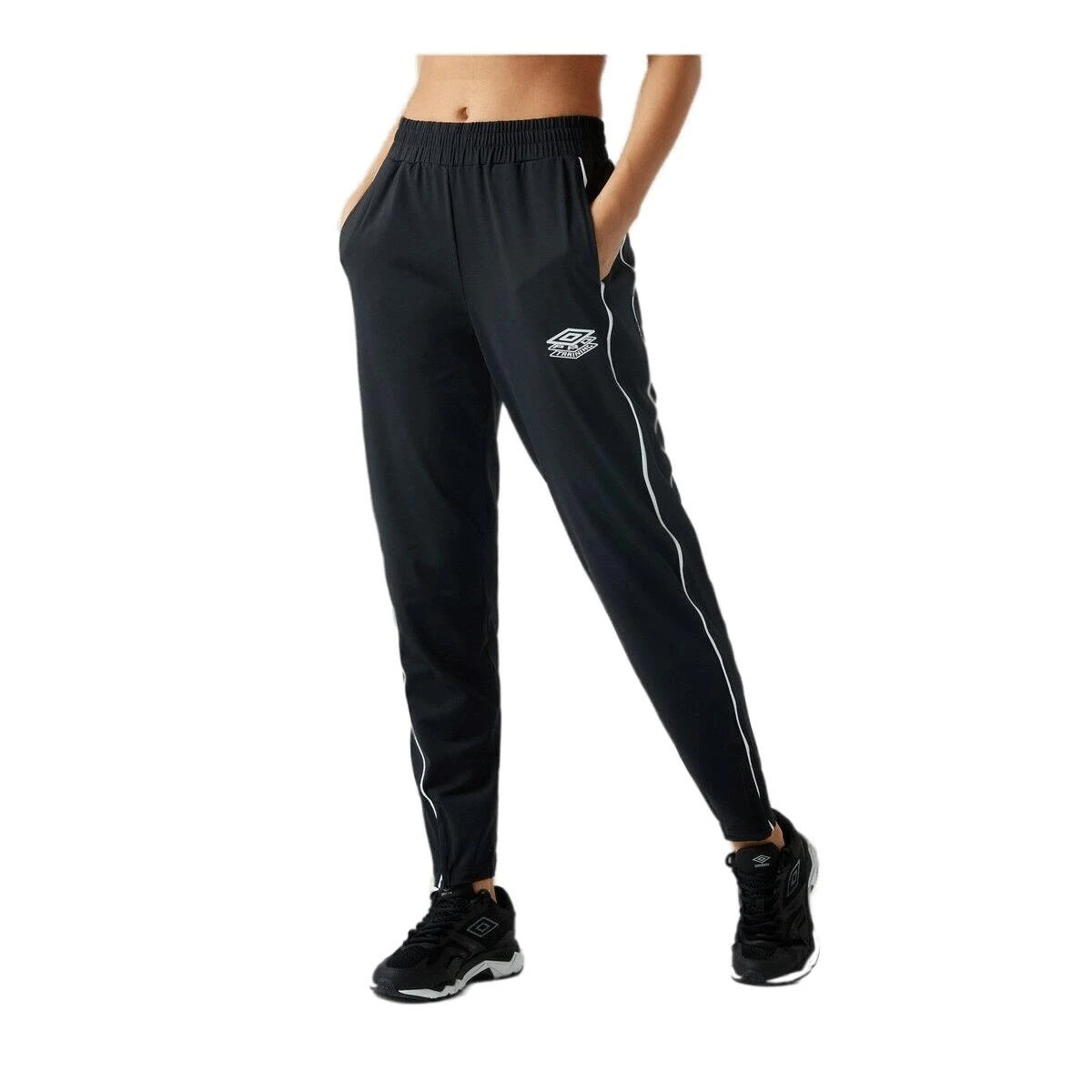 UMBRO Womens/Ladies Classic PTF Relaxed Fit Jogging Bottoms (Black) 3 UMBRO Womens/Ladies Classic PTF Relaxed Fit Jogging Bottoms (Black)